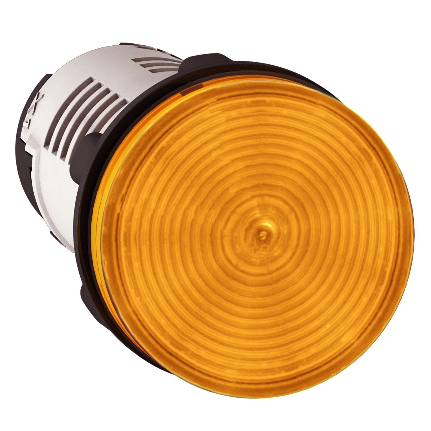 XB7EV08MP Monolithic pilot light, plastic, orange, Ø22, integral LED, 230…240 V AC