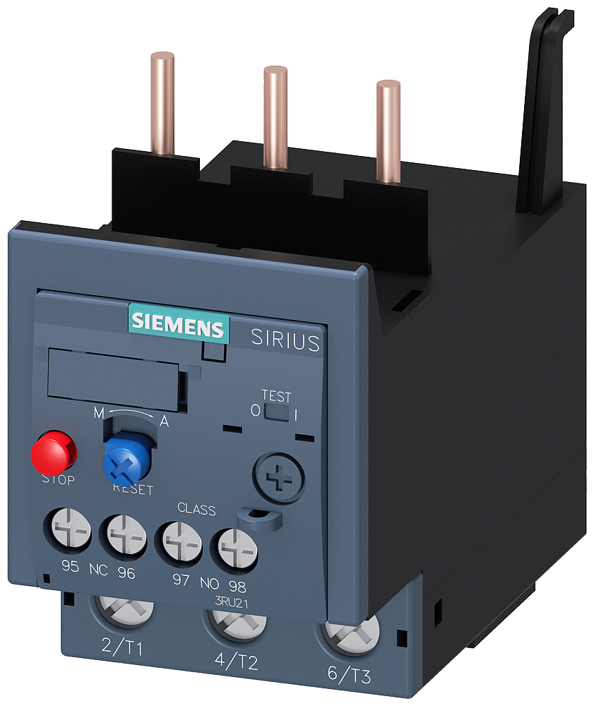 Siemens 3RU2136-4QB0 Overload relay 47...57 A Thermal For motor protection Size S2, Class 10 Contactor mounting Main circuit: Screw Auxiliary circuit: Screw Manual-Automatic-Reset