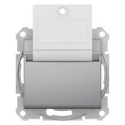 SDN1900160 Sedna - hotel card switch - 10AX without frame aluminium