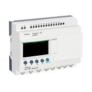 SR2B201B compact smart relay, Zelio Logic SR2 SR3, 20 IO, 24V AC, clock, display