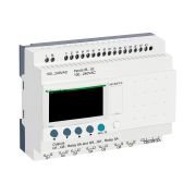 SR3B261FU modular smart relay, Zelio Logic SR2 SR3, 26 IO, 100 to 240V AC, clock, display