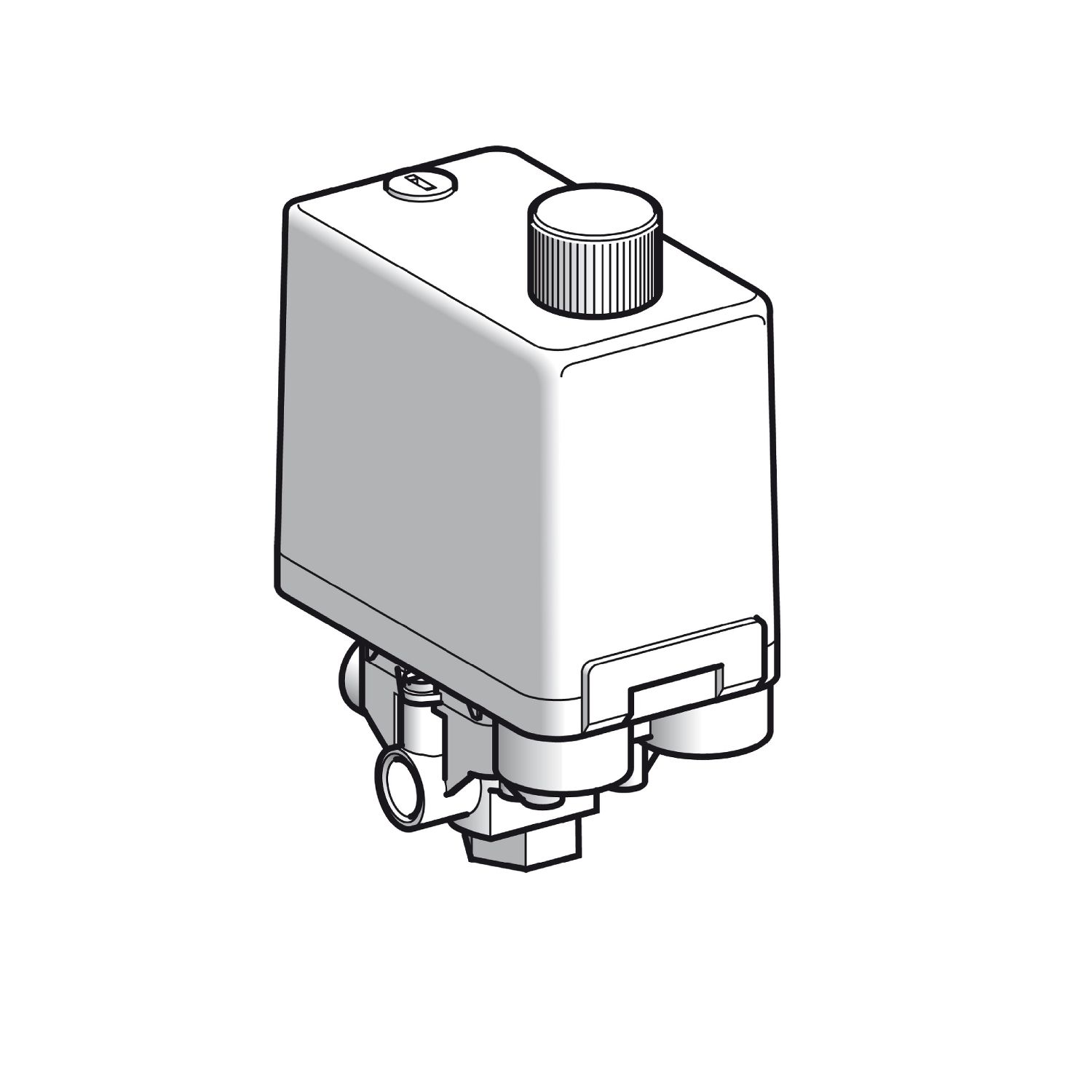 XMPB25B2131 Pressure sensors XM, pressure sensor XMP, 25 bar, G 1/4 female, 2 NC, RESET knob control