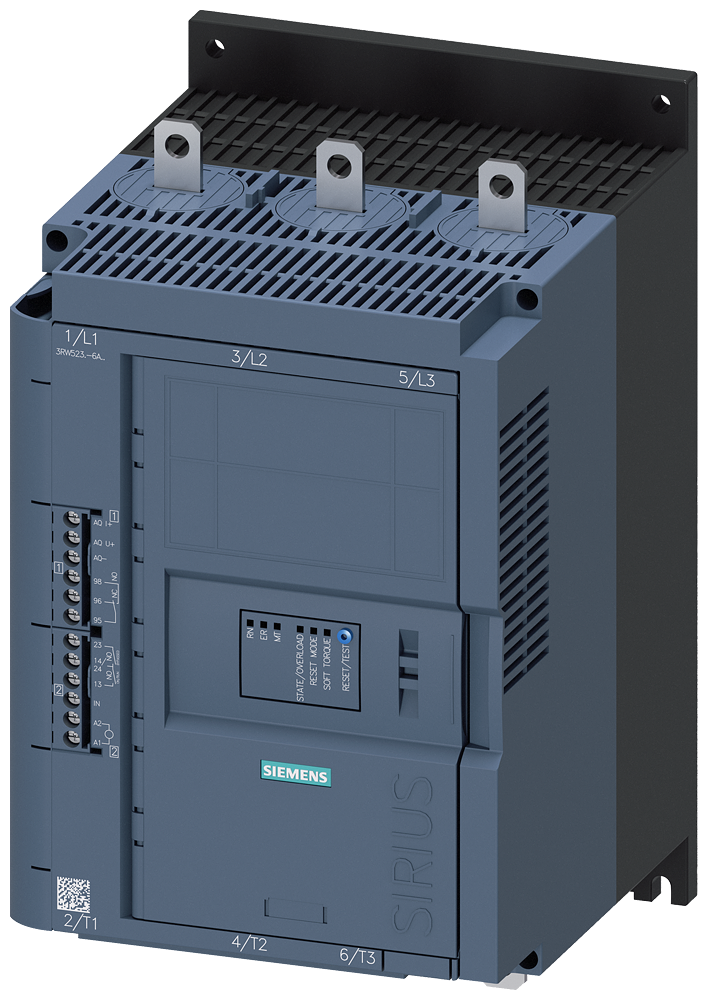 Siemens 3RW5235-6AC14 SIRIUS soft starter 200-480 V 143 A, 110-250 V AC Screw terminals Analog output