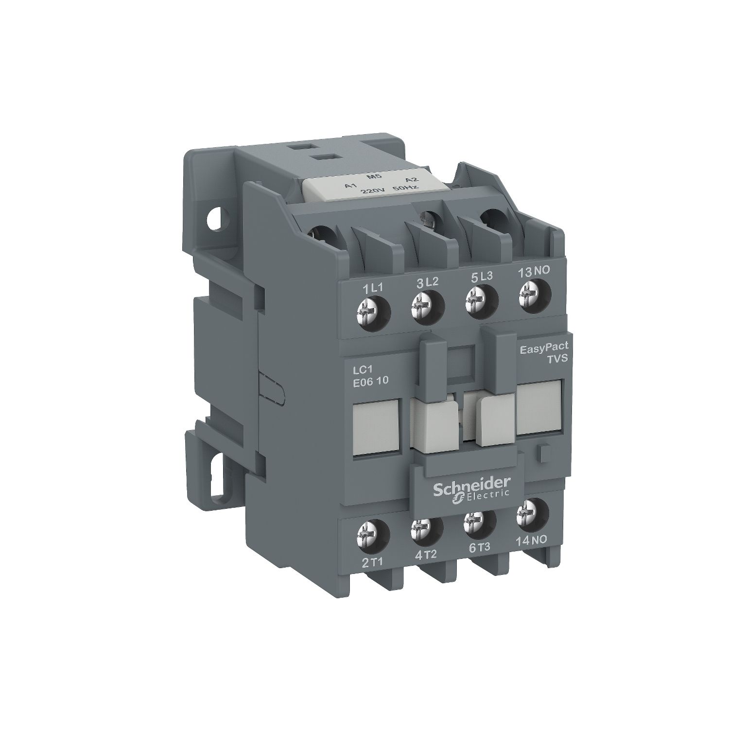 LC1E0610M5 EasyPact TVS contactor 3P(3 NO) - AC-3 - <= 440 V 6A - 220 V AC coil