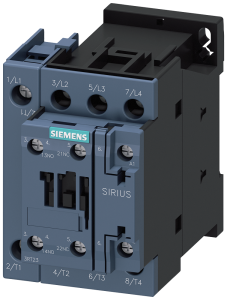 Siemens 3RT2327-1AP00 contactor AC-1, 50 A, 400 V / 40 °C, 4-pole, 230 V AC, 50 Hz, auxiliary contacts: 1 NO + 1 NC, screw terminal, size: S0