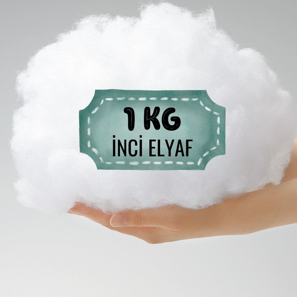 1 Kg Silikon İnci Elyaf Vakumlu Ambalajında (Ledli Bulut Dekor Yapımında Kullanılan Elyaf)