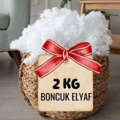 2 Kg %100 Boncuk Elyaf  Yastık Yorgan Oyuncak Malzemesi