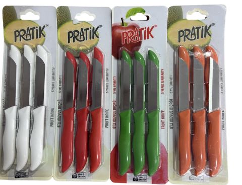 PRATIK PLASTİK SAPLI 6'LI MEYVE TAKIMI KARIŞIK RENK PRT43025