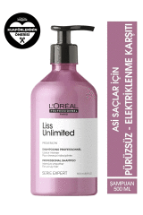Loreal Professionnel Serie Expert Liss Unlimited Elektriklenme Karşıtı Ve Yumuşaklık Veren Şampuan 500 Ml