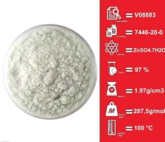 Çinko Sülfat  97% - Zinc Sulfate Heptahydrate 1KG