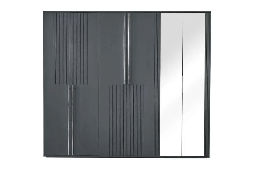 ELSA 6 KAPAKLI DOLAP (DARK GREY)