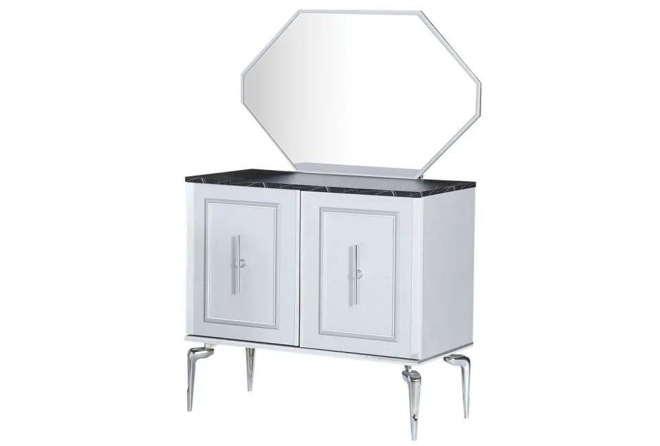 ORLANDO YATAK ODASI TAKIMI (METALIK KROM - LOTUS)