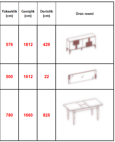 ELSA YEMEK ODASI TAKIMI (DARK GREY)
