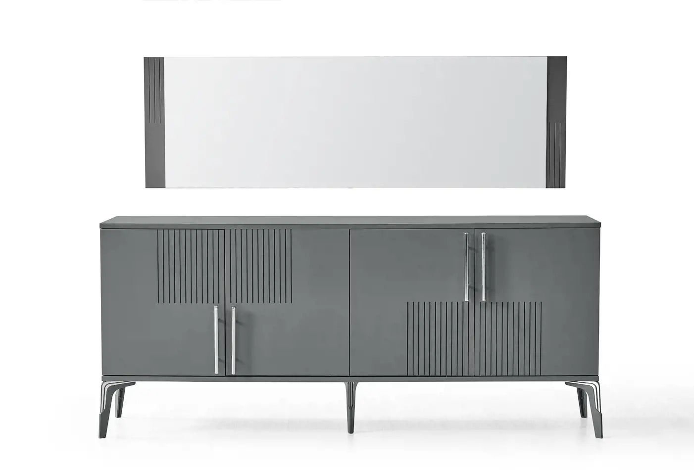 ELSA YEMEK ODASI TAKIMI (DARK GREY) Elsa Konsol