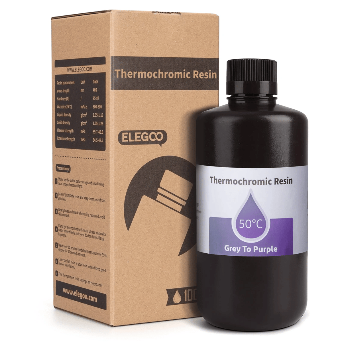 ELEGOO Termokromik Reçine - 1 Kg (griden mora)