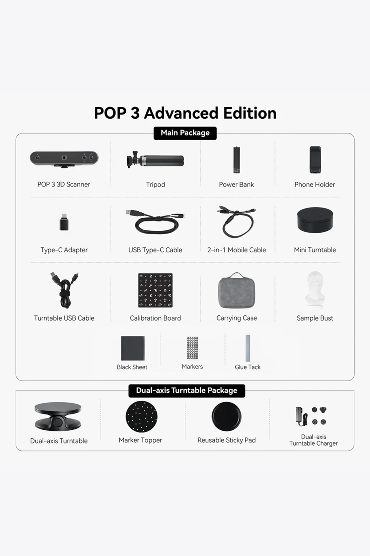Revopoint 3D Scanner POP 3 Advanced Edition