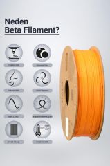 Beta PLA+ Filament Coral Orange
