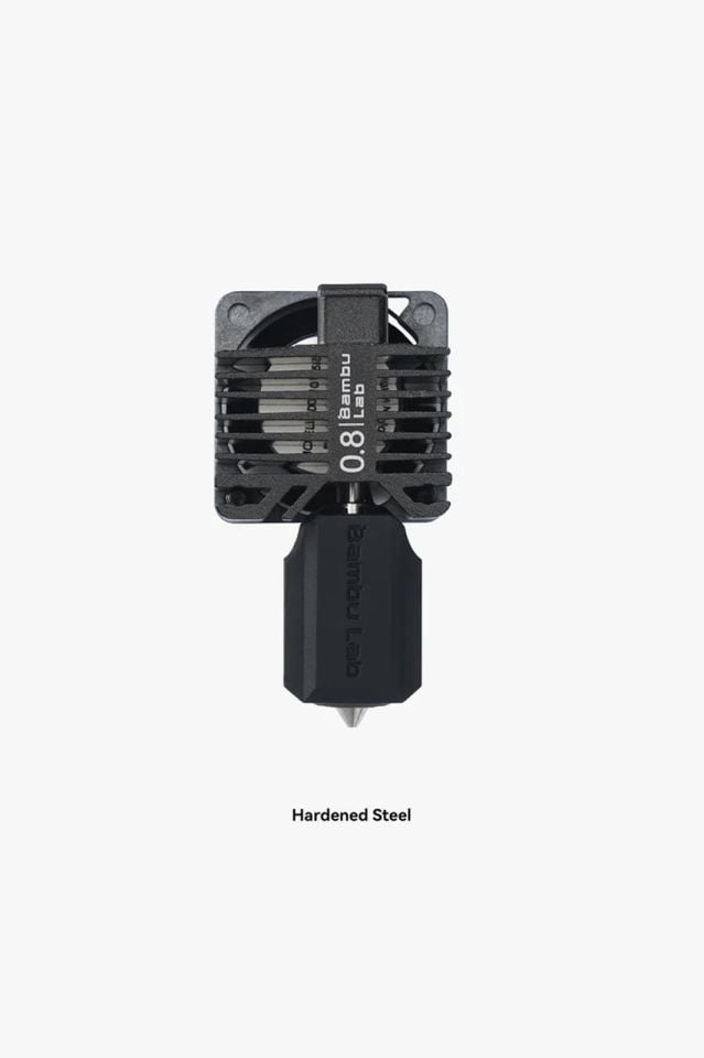 Bambu Lab Complete Hotend Assembly With Hardened Steel Nozzle 0.8 mm P1P-P1S