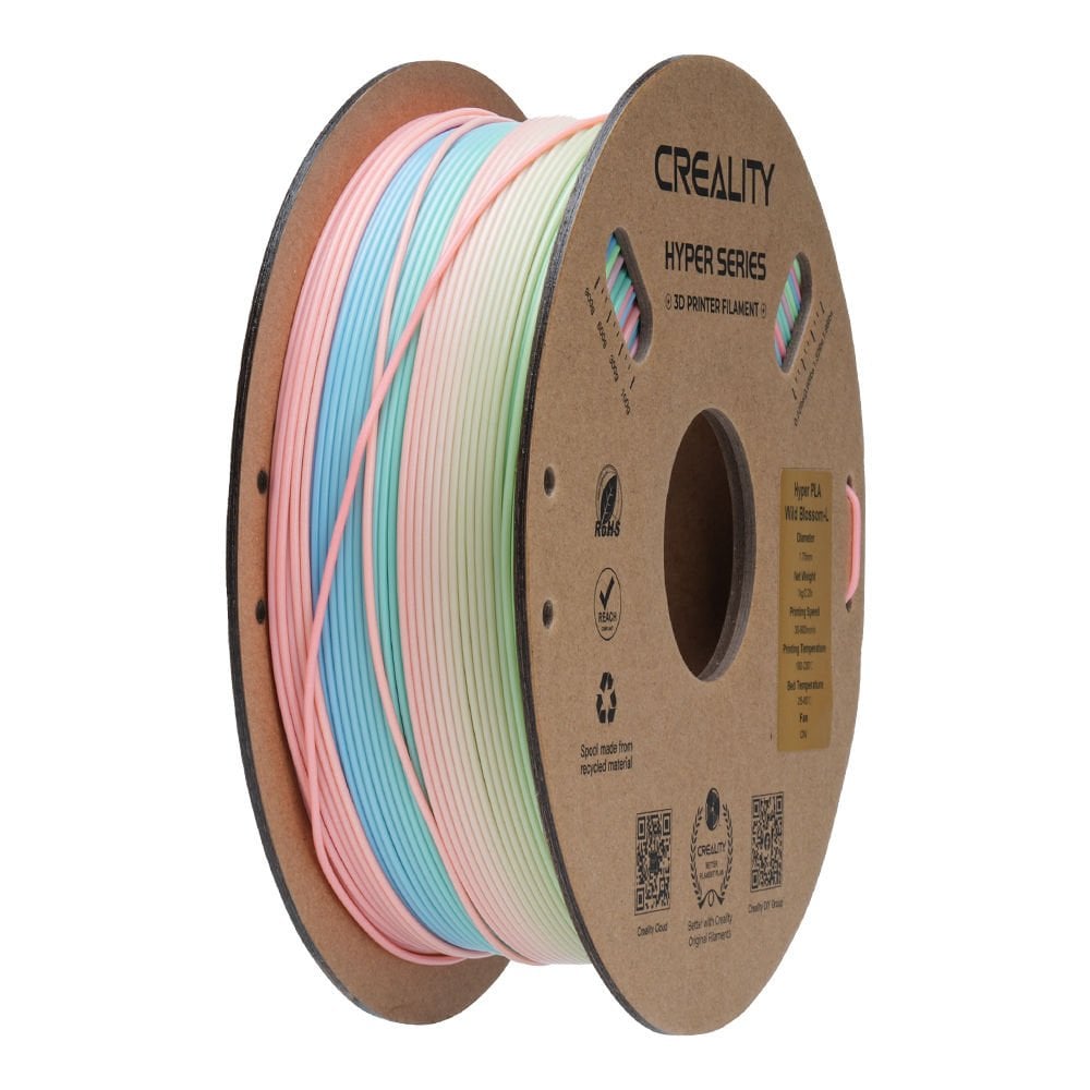 Creality Hyper PLA Gökkuşağı Filament Wild Blossom - Long 1.75mm 1kg