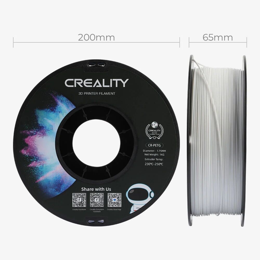 Creality CR-PETG Filament Beyaz 1.75mm 1kg