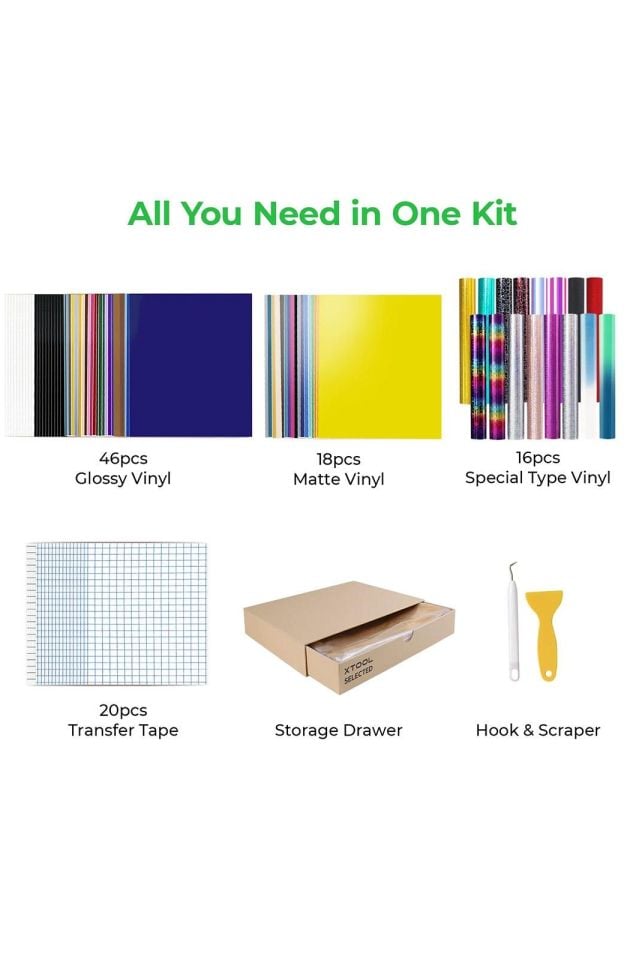 xTool Self-adhesive Vinyl Kit 80pcs