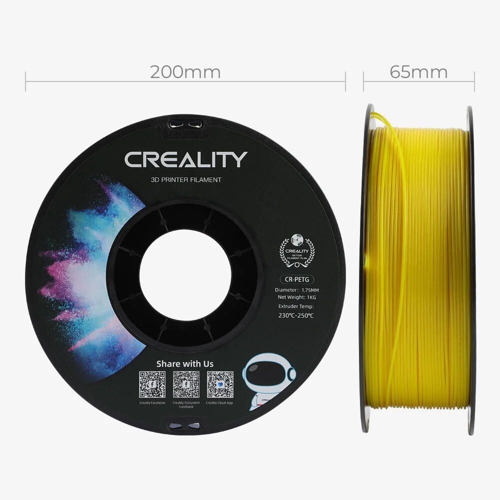 Creality CR-PETG Filament Sarı 1.75mm 1kg