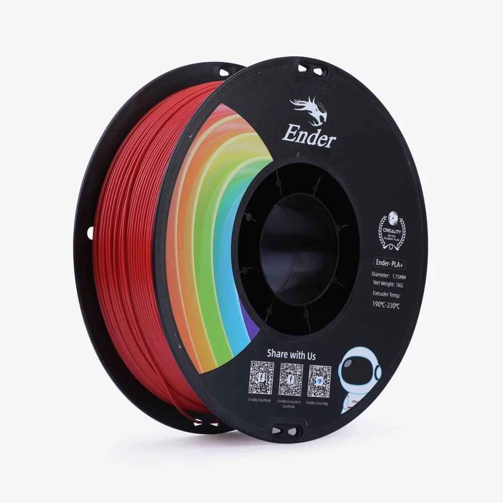 Creality Ender PLA+ Filament Kırmızı 1.75mm 1kg