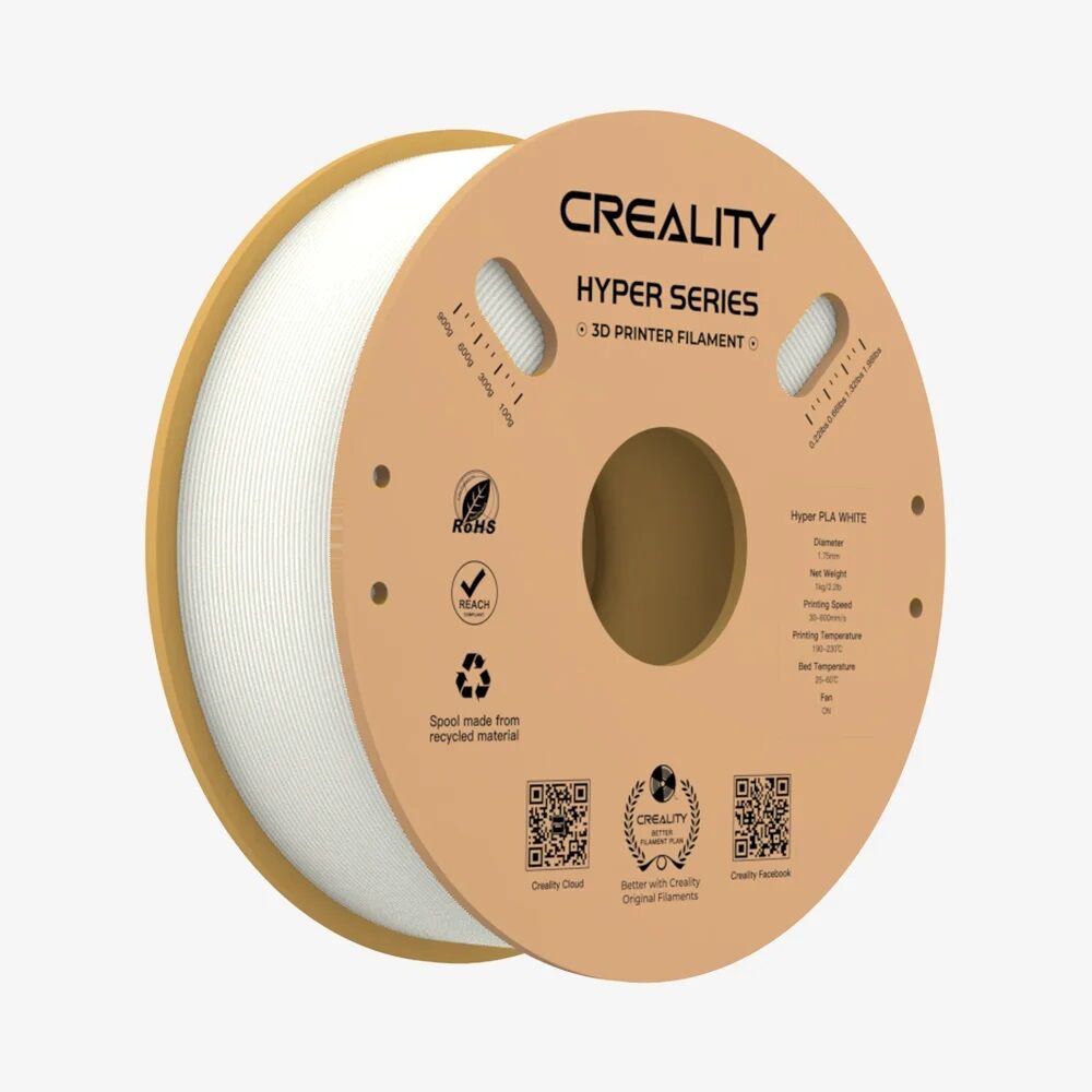 Creality Hyper PLA Filament Beyaz 1.75mm 1kg