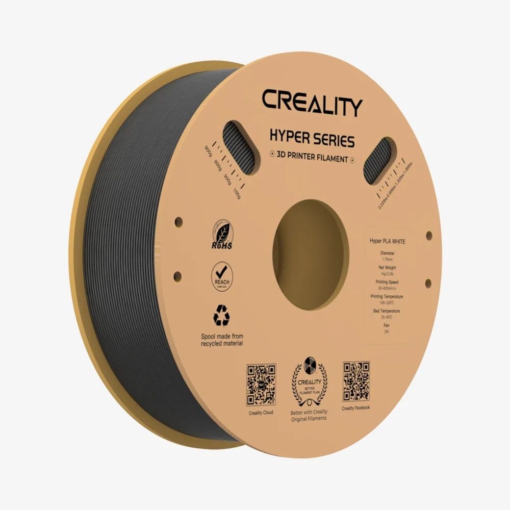 Creality Hyper PLA Filament Siyah 1.75mm 1kg