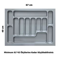 LİDER 67*49 Çekmece İçi Kepçelik ve 67*49 Kaşıklık İkili Set