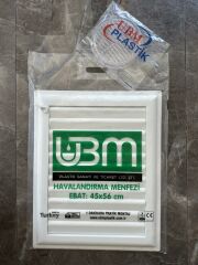 Ubm 45x56 Banyo Wc Havalandırma Menfezi Yapışkanlı (Cam Menfez Hediyeli)