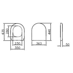 VitrA UNİVERSAL 2 NUVOPLAST SOFT KLOZET KAPAĞI 121-003-909