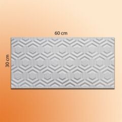 MCM Mutfak Tezgah Arası Seramik Dekor Piero PETEK BEYAZ 30x60 cm