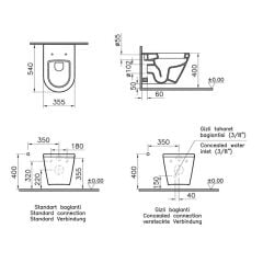 VitrA İntegra Asma Klozet+VitrA Soft Klozet Kapağı 121-003-909