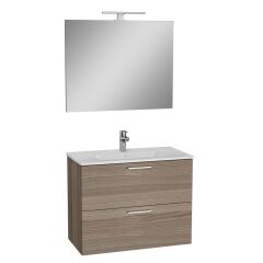 VİTRA Mia Cordoba 80 cm Banyo Dolabı+Ayna+Lavabo+Aplik