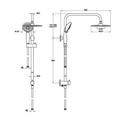 Artema System Rain LS25 Duş Sistemi A45597