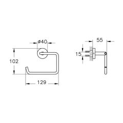 VitrA A44103 Tuvalet Kağıtlığı