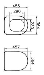 VitrA İntegra Asma Klozet + VitrA Slim Duroplast Klozet Kapağı 7063L003-0850