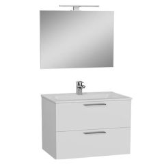 Vitra Banyo Dolabı 80 cm 2 Çekmeceli̇ Parlak Beyaz Mia banyo dolabı