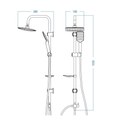 Artema Fold S Lavabo+ Eviye + Banyo Bataryası + Duxxa Trend Tepe Duş Seti