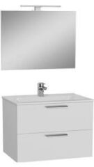 VitrA 80cm Beyaz Banyo Dolabı + Duş Sistemi + Batarya + Arkitekt Klozet Set