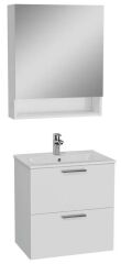 VitrA 60cm Beyaz Banyo Dolabı + Duş Sistemi + Batarya + Arkitekt Klozet Set