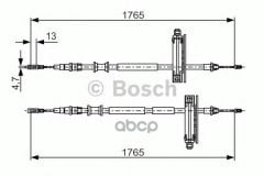 BOSCH FREN TELI (DİSKLİ) 1765MM FOCUS 98> BCH 98AG 2A603 BL 1987477933