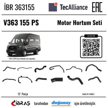 İBRAŞ MOTOR HORTUM SETİ 155 PS V363 14> İBR 363155 363155