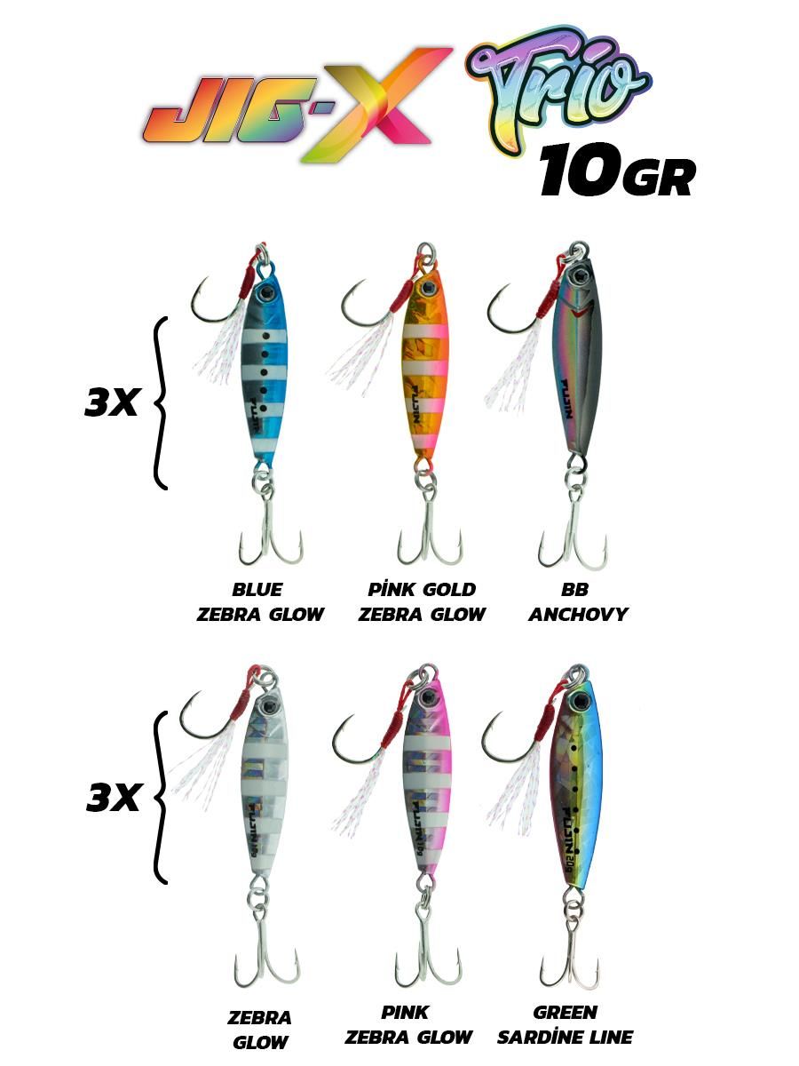 Fujin Jig-X Trio 3lü Micro Jig 10gr