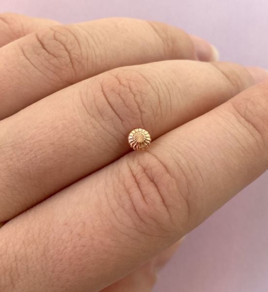 Figür Rosegold 925 Ayar Gümüş Tragus Küpe