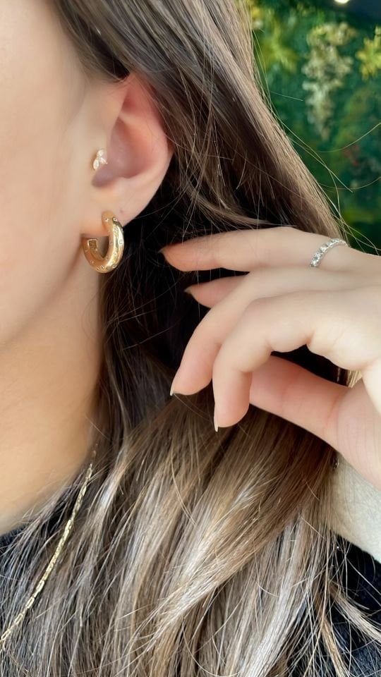 Tasarım halka küpe