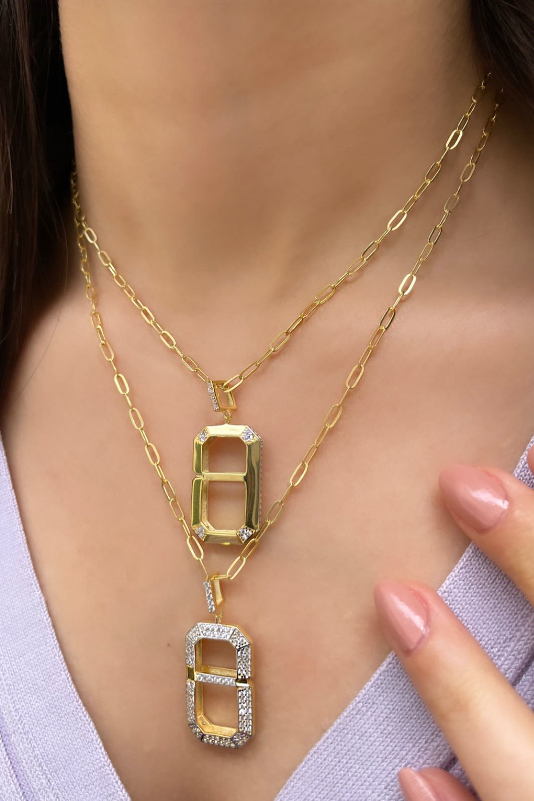 Tasarım Taşlı kolye Gümüş Kolye