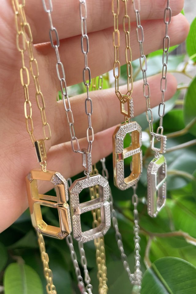 Tasarım Taşlı kolye Gümüş Kolye