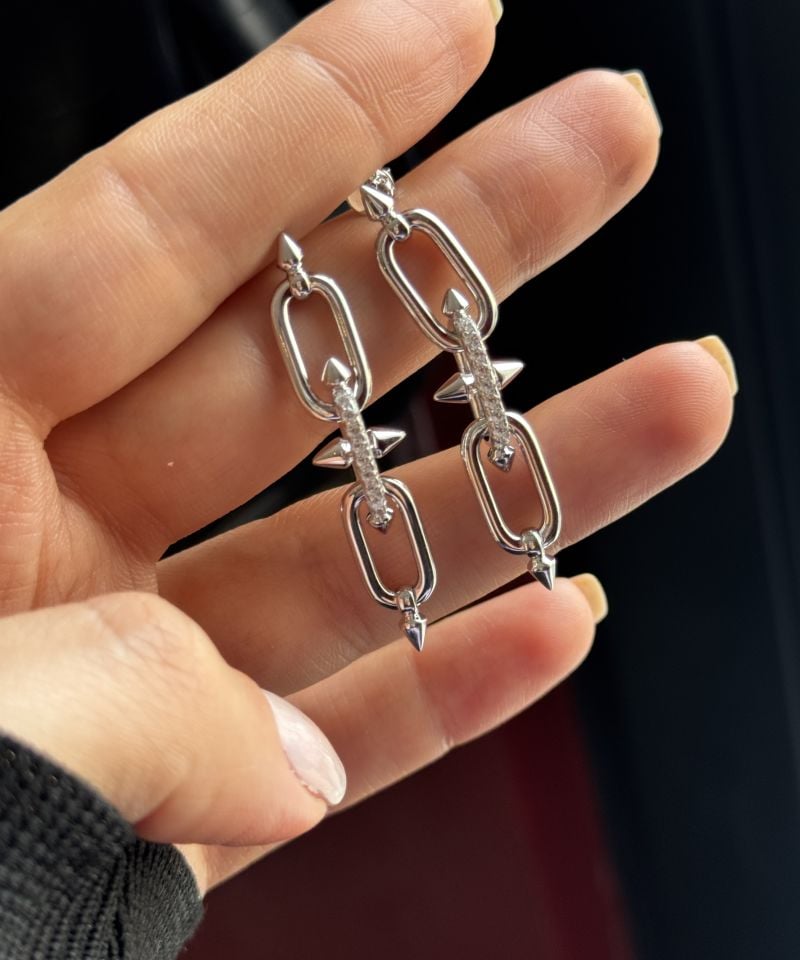 Tiff Yazılı Gümüş Küpe